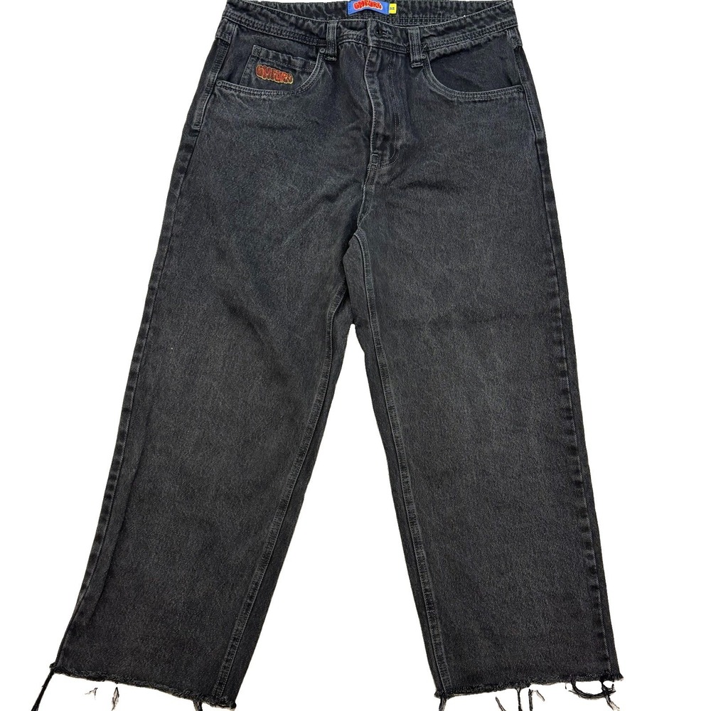 Empyre Men's Jeans Size 32 Black Baggy Loose Fit Skate Denim Streetwear Y2K